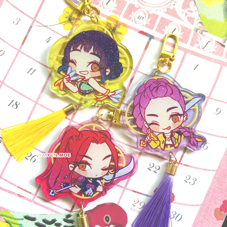 Mystic Messenger Double-Sided Clear Acrylic Charms — haiyun